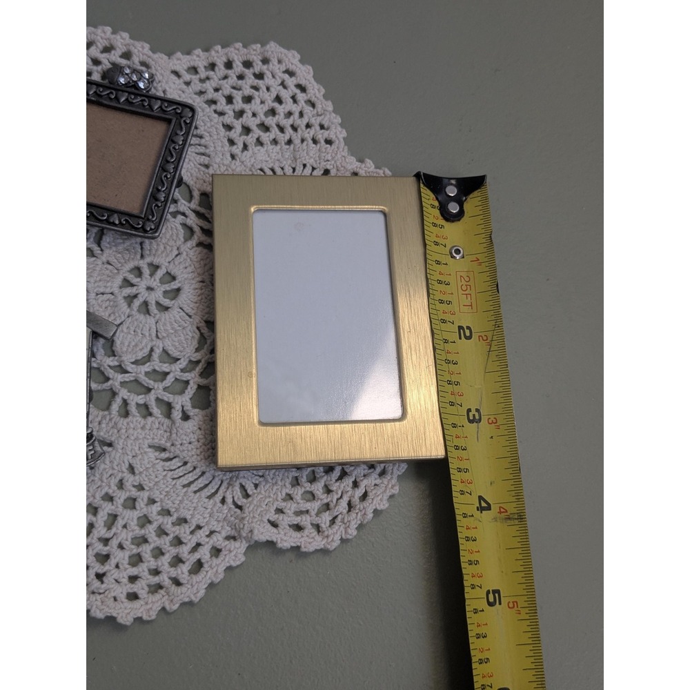 Vintage Mini Magnetic Picture Frames Set of 3 | Cat Dog Photo Frames - Picture 5 of 8